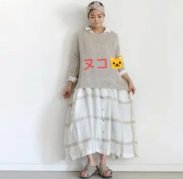 ichi Antiquites 레티스 체크 스커트