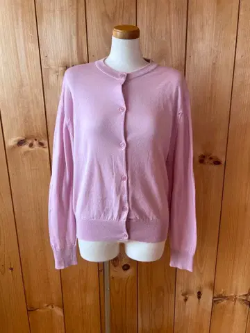 존스메들리/상의/가디건/니트/S/스웨터/코튼/핑크