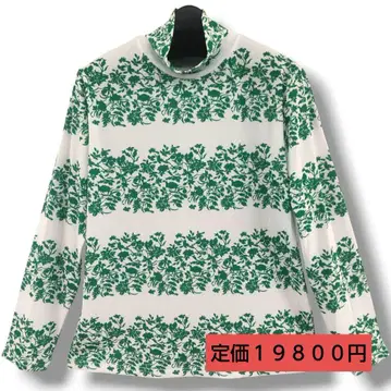 티셔츠 시어 시스루 파워넷 프린트 하이넥 상의