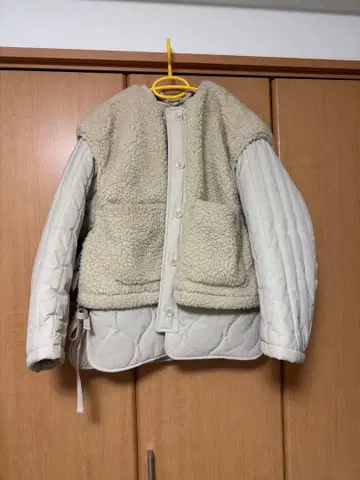 SLY 보아 베스트 레이어드 다운 코트