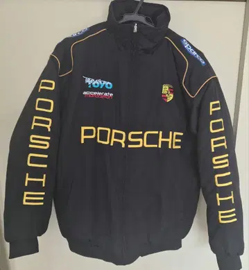 PORSCHE 포르쉐 F1 레이싱 자켓 블루종 자수 L 사이즈