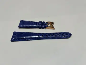 가가밀라노 네이비 / 골드 가죽 벨트