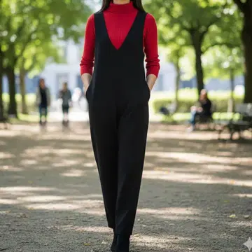 Alma Design 백리본 와이드 살로펫 앤도미 드레이프감 소재