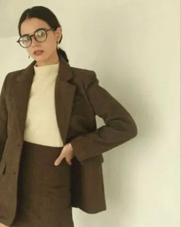 ACYM 헤링본 무늬 테일러드 자켓