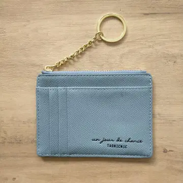 라이트 블루 패스 케이스 정기권 지갑