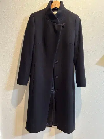 REISS 블랙 롱 코트 UK 32