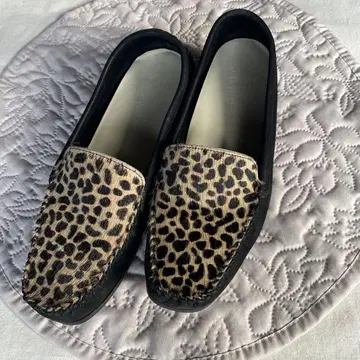 레오파드 무늬 로퍼