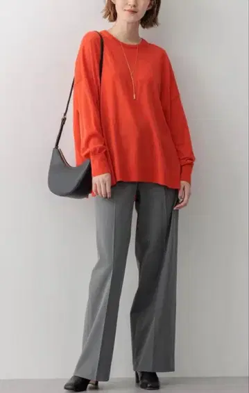 23구 웜 스트레치 와이드 팬츠