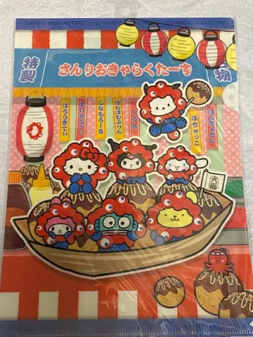 산리오 캐릭터즈 A4 클리어 파일 EXPO2025 매번 고맙습니다
