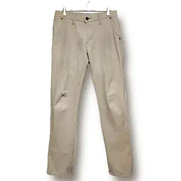 EDWIN503 데미지 치노 팬츠 스트레치 베이지 일본제