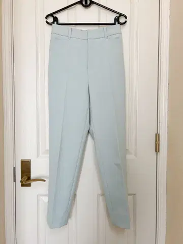 아이스 블루 슬림 팬츠