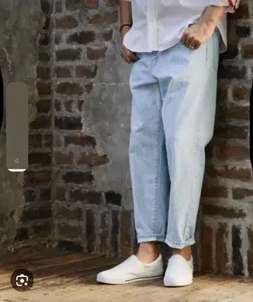 더 더퍼 오브 세인트 조지 오카야마 데님 와이드 테이퍼드 사이즈 32