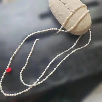 요건 레일 담수 펄 목걸이