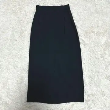 토쿠코 프리미어 백 슬릿 맥시 길이 롱 스커트 네이비 9호 안감 부착