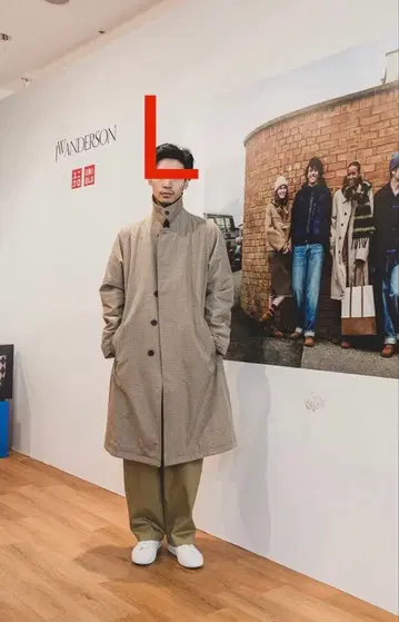 UNIQLO JWA 앤더슨 트렌치코트 스텐카라 코트 퀼팅 L