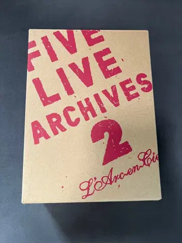 라르크 L'Arc FIVE LIVE ARCHIVES 2 DVD
