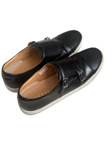 REGAL 리갈 더블 몽크 스트랩 블랙 천연 가죽 23.5cm 포멀