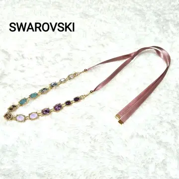 SWAROVSKI 스와로브스키 Rosette 로제트 리본 목걸이
