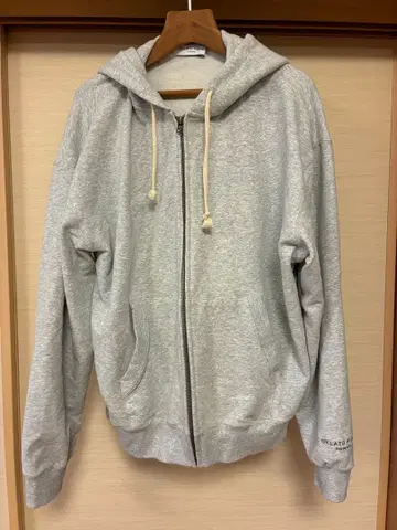 GELATO PIQUE 풀 집업 후드티 그레이