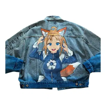 25ss Doublet 애니메이션 데님 재킷 애니메이션 S