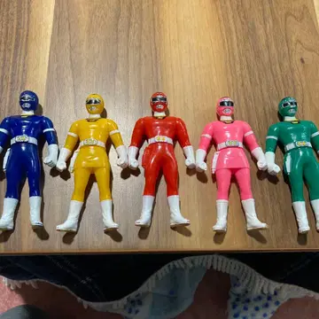 슈퍼전대 히어로 피규어 5개 세트 연대물 레트로
