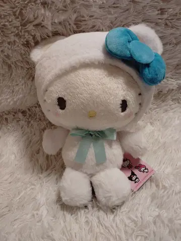 산리오 캐릭터즈 화이트 베어 인형 BIG 타입 [ 키티 ]