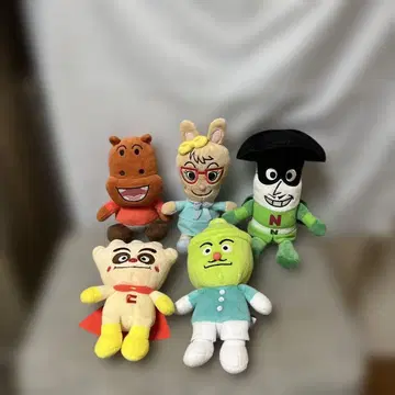 호빵맨 쁘띠 비즈 봉제 인형 5체 세트