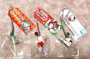 미개봉 헬로키티 스트랩 도쿄 한정판 끈 산리오 3개 세트 4