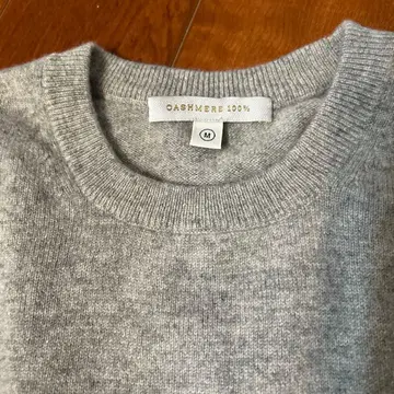 캐시미어 100% 다크 그레이 유니클로 긴팔 스웨터 L