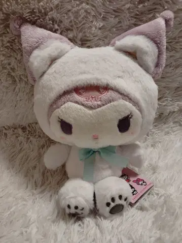 산리오 캐릭터즈 화이트 베어 인형 BIG 타입 [ 쿠로미 ]