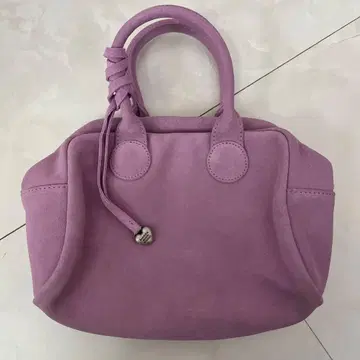 퍼플 스웨이드 보스턴 백