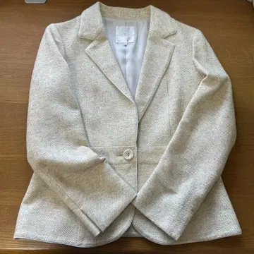 KUMIKYOKU 아이보리 테일러드 자켓