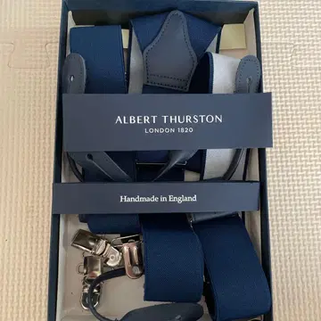 ALBERT THURSTON 네이비 서스펜더
