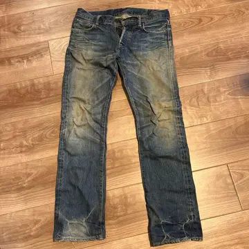 KUTRO 데미지 가공 스트레이트 데님