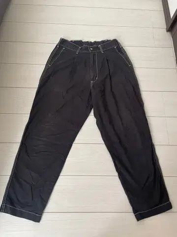 Lee 블랙 워크 팬츠 선포라이즈드 와이드 팬츠 M 사이즈