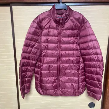 버건디 다운 자켓