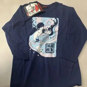 Ibuki urano 네이비 7부 소매 티셔츠