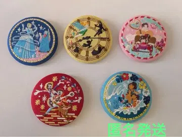 디즈니 자수 캔뱃지 5개 세트