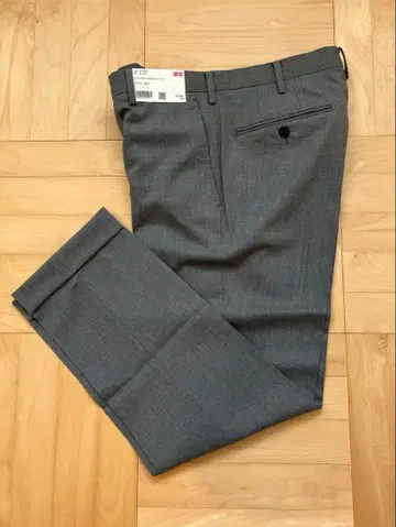 [미사용] 유니클로 스트레치 울 슬림핏 팬츠 그레이 82