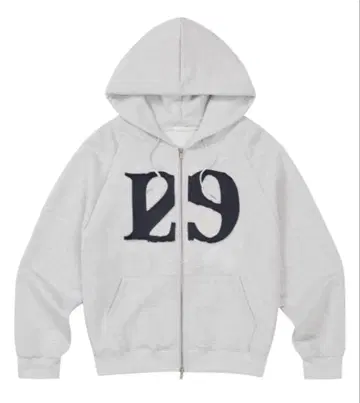 ILLIGO129 집업 후드 그레이