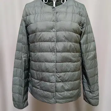 유니클로 탁한 그린 다운 자켓