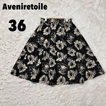 Aveniretoile 아베닐 에투알 꽃무늬 플레어 스커트
