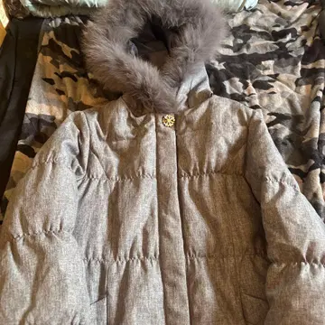 Rew de Rew 그레이 퍼 코트 드로 코드 포함