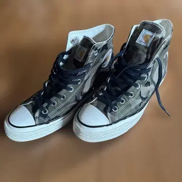 새상품급 CONVERSE ALL STAR HI 카모플라주 carhartt
