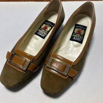 MIHAMA 스웨이드 펌프스