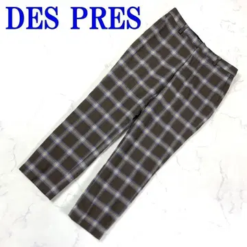 DES PRES 데프레 울 체크 캐주얼 팬츠 브라운 1 C9343