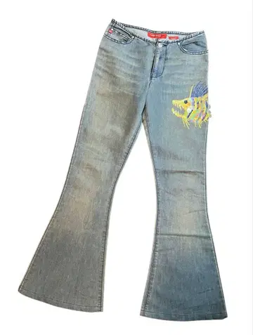 MISS SIXTY 플레어 청바지 사이즈 27 스팽글 Y2K 이탈리아