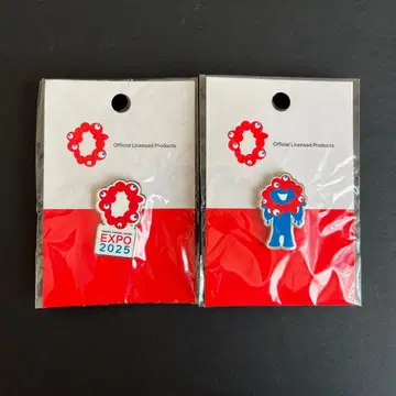 EXPO2025 오사카 만박 미야쿠미야쿠 핀 배지 2개 세트