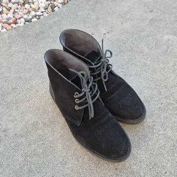 CAUSE JAM HOME MADE 블랙 스웨이드 처카 부츠