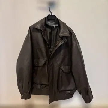 MONO-MART 다크 브라운 가죽 자켓 S 사이즈